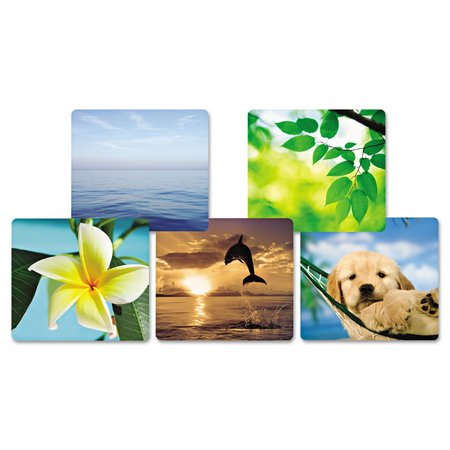 Fellowes Mouse Pad, Nonskid Base, 7.5x9", Ocean FEL5903901